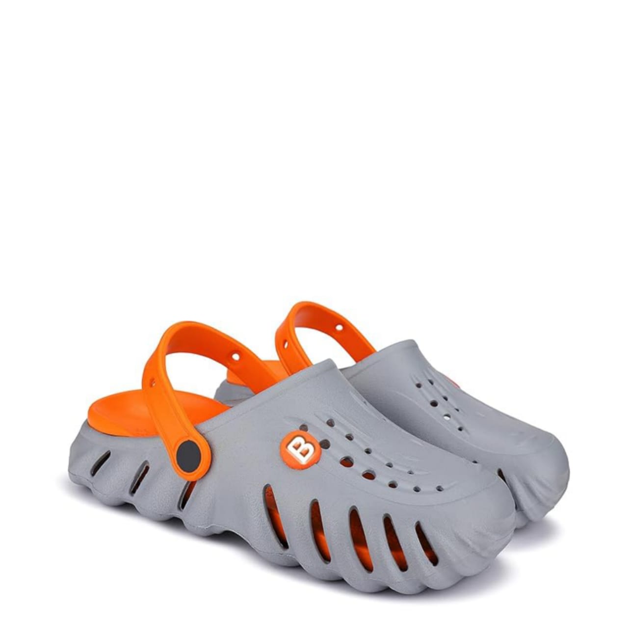 grey orange crocs