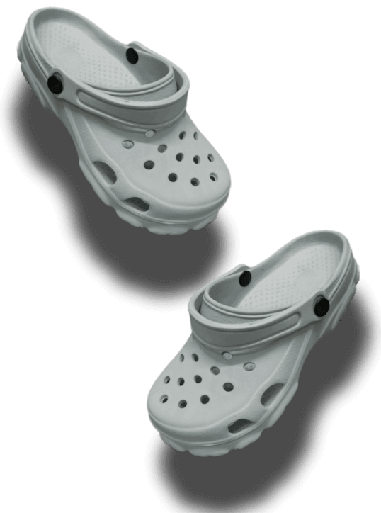 grey crocs